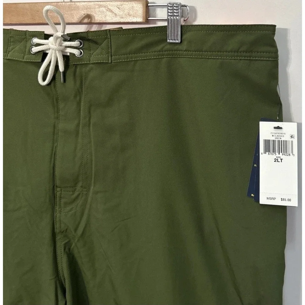 NWT Mens Polo Ralph Lauren Big & Tall Kailua Long Swim Trunks Shorts Sz 2XLT $85